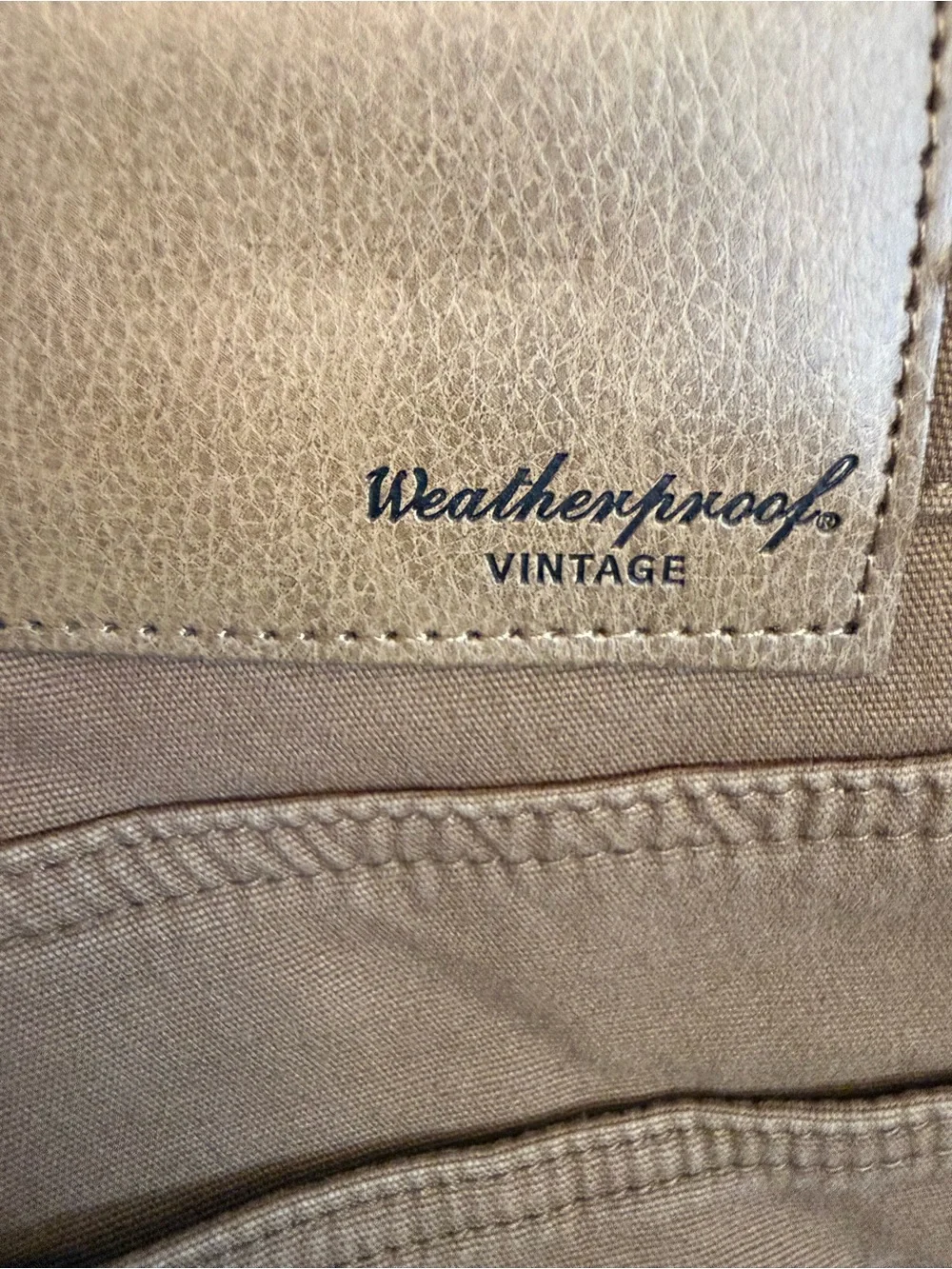 Weatherproof Vintage Fleece Lined Pants Men’s 38x34 Brown Stretch Straight Leg